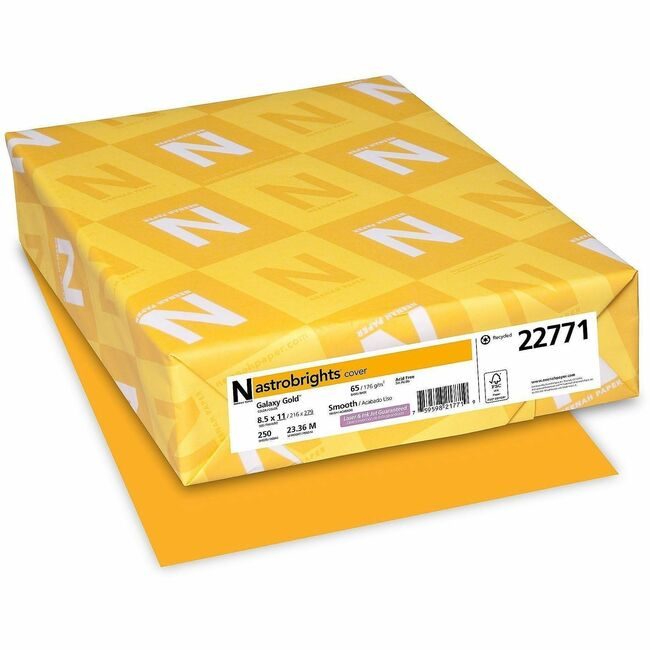 Neenah Paper, Inc. Astrobrights Astrobrt 65# Glxy Gld WAU22771