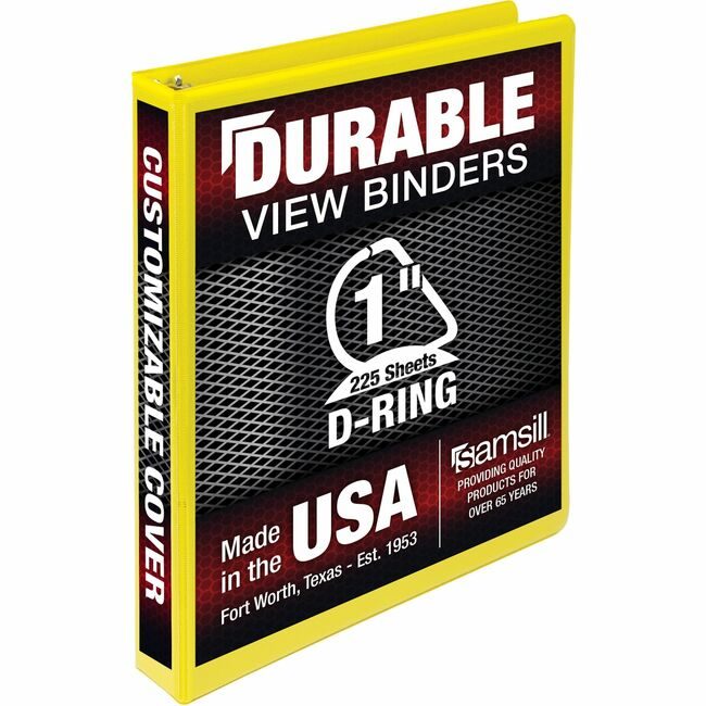 Samsill Binder Dur Vw 1"DR Yellow SAM16431