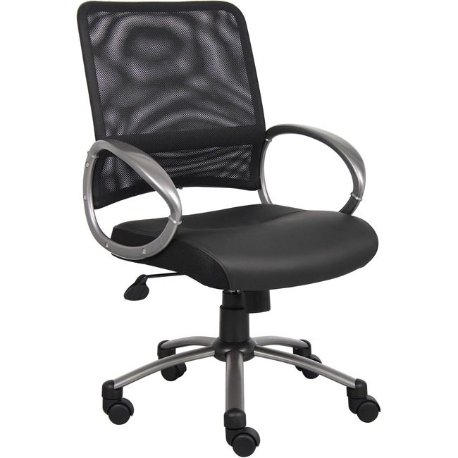 Lorell Chair Mesh Task W/Arm/Leath LLR69518