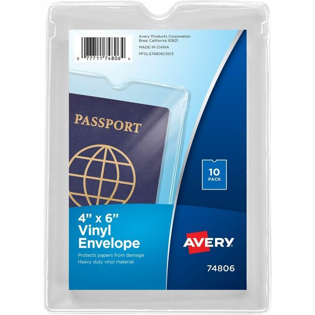 Avery Products Corporation Envelope Vinyl 4X6 10 Pack AVE74806