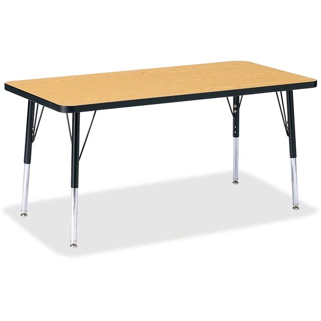 Jonti-Craft, Inc. Table Rectangle 24X48 Ok/Bk JNT6403JCE210