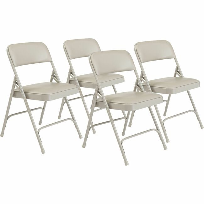 National Public Seating Chair Fold Vin Gray 1200SER NPS1202