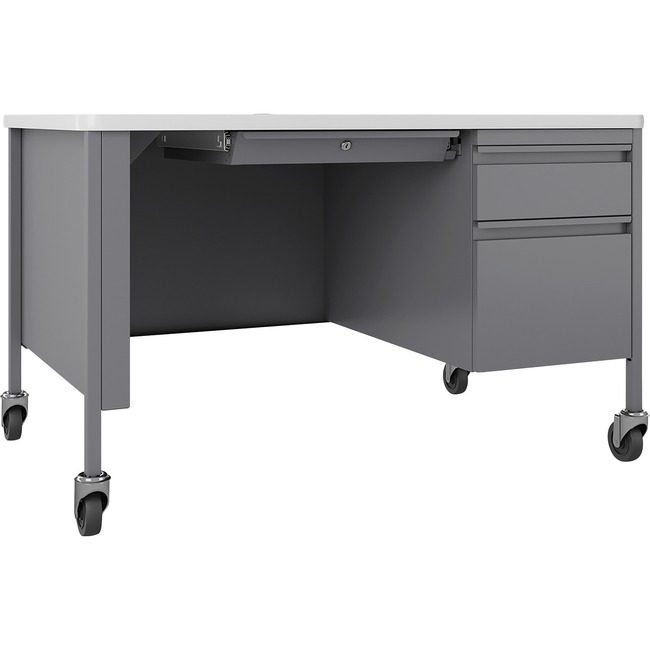 Lorell Desk Teach Mob 30X48 Pl/Wht LLR66944