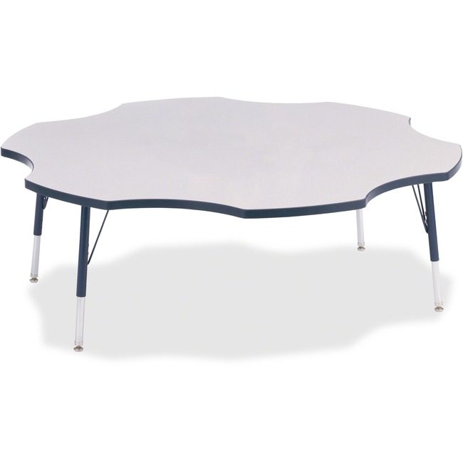 Jonti-Craft, Inc. Table Six Leaf 60" Gy/Ny JNT6458JCE112