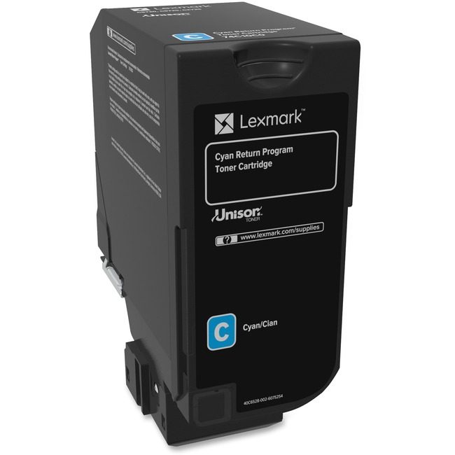 Lexmark International Crtdg Tonr CX725 Cyn 3K Rtn LEX74C10C0