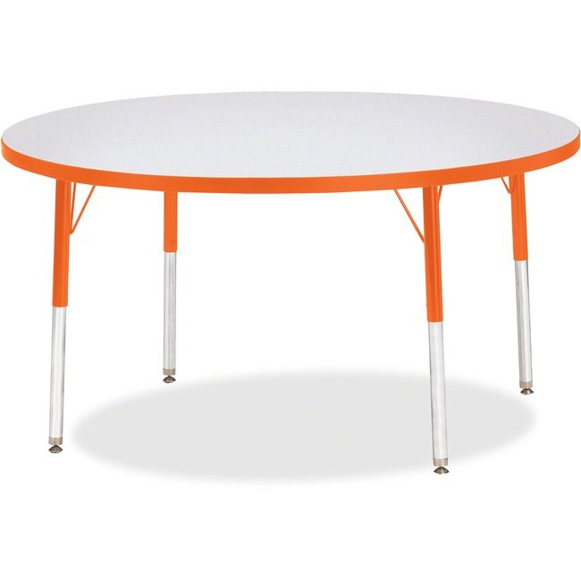Jonti-Craft, Inc. Table Activity 48"RND Gy/Oe JNT6433JCA114