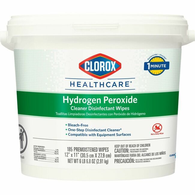 CloroxPro / Clorox The Clorox Company CloroxPro / Wipes Dsfct Hperox 185 Count CLO30826PL