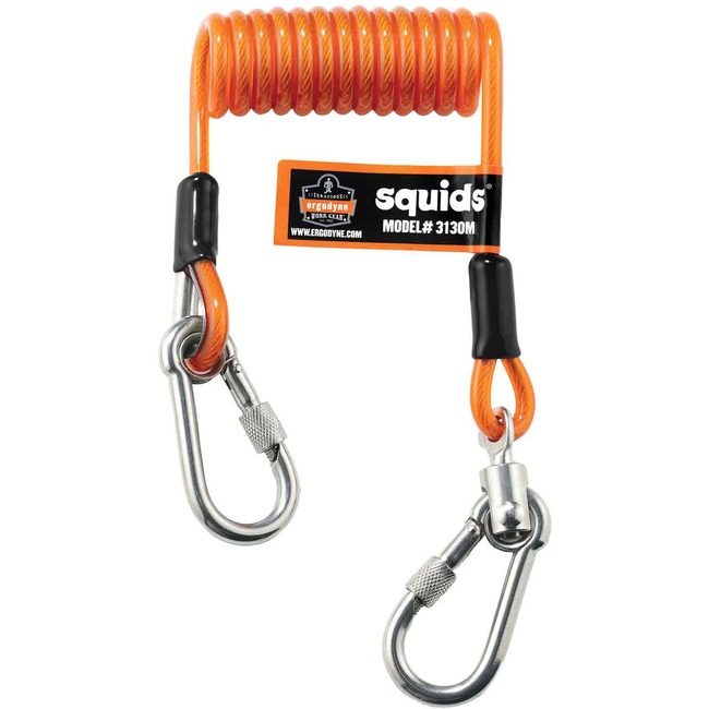 Ergodyne Lanyard Coiled Cable Orange EGO19131