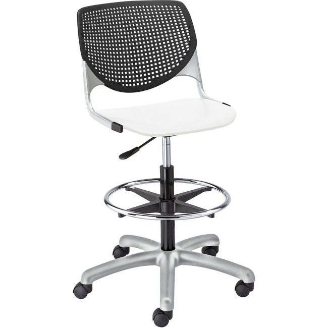 KFI Seating Poly Adj Stool W/Perf Bk KFIDS2300B10S8