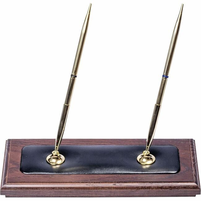 Dacasso Stand Pen Lthr Walnut DACA8404
