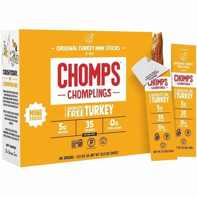 CHOMPS Snackstik Origturk .5OZ/PK CHSLCTOTJ24