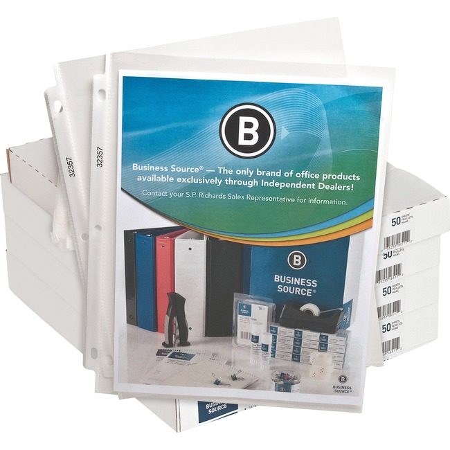 Business Source Protector Sheet Standrd Clear BSN32357BX