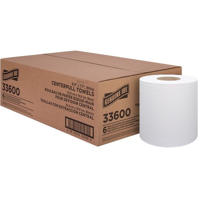 Genuine Joe Towel Cpt 600SH White GJO33600