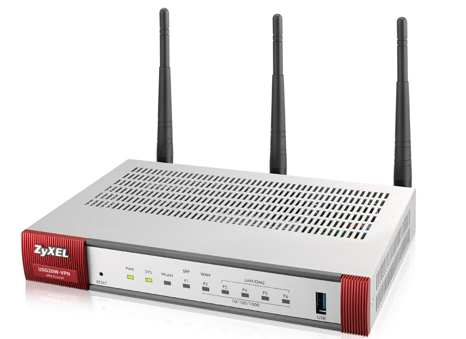 Zyxel USG20W-VPN-EU0101F wireless router Gigabit Ethernet Dual-band (2.4 GHz / 5 Grey, Red