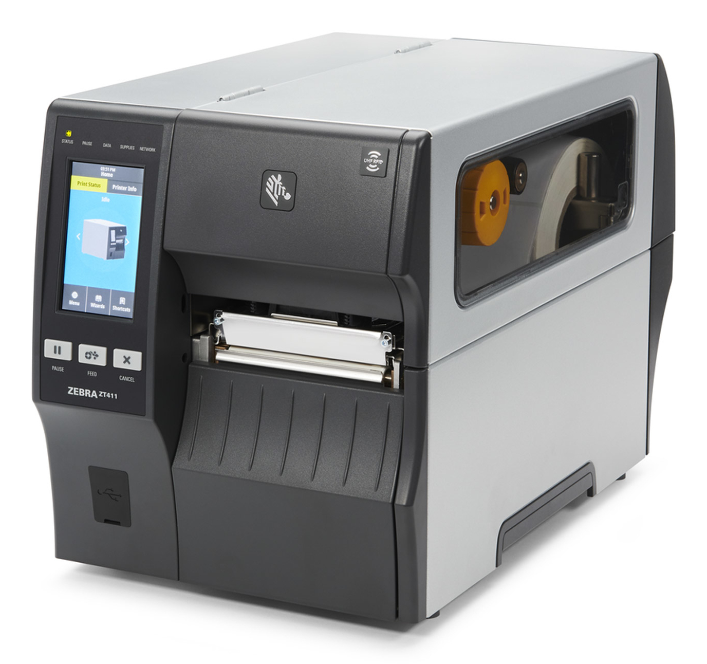 Zebra ZT411 203 x DPI Wired & Wireless Direct thermal / transfer POS printer ZT41142-T1100A0Z