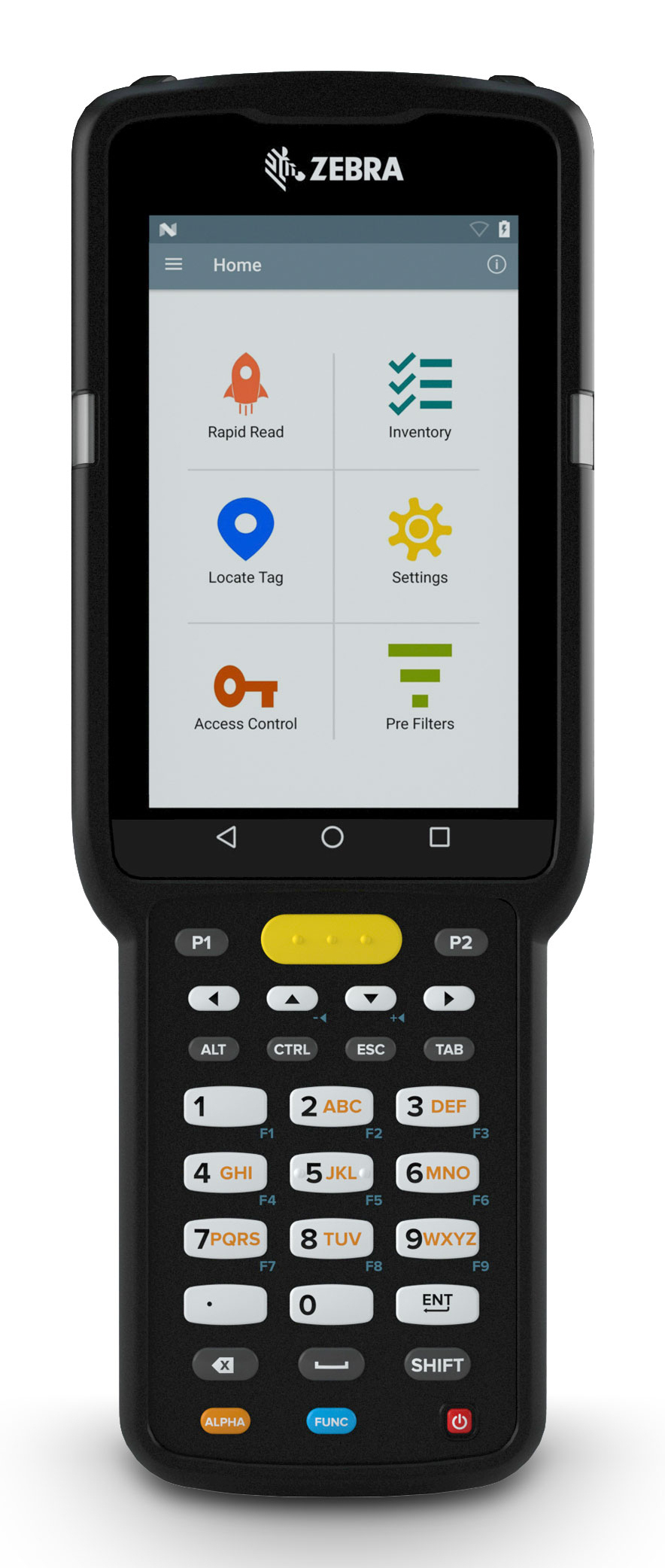 Zebra MC3390xR handheld mobile computer 10.2 cm (4") 800 x 480 pixels Touchscreen 743 g Black MC339U-GF3EG4US