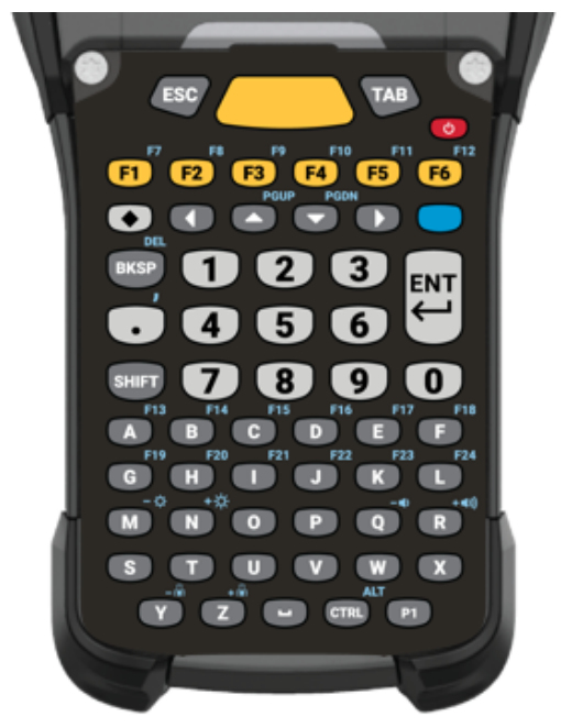 Zebra KYPD-MC9358ANR-10 mobile device keyboard Alphanumeric English Black, Grey