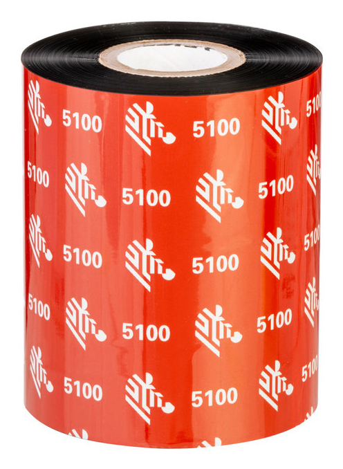 Zebra 5100 Resin thermal ribbon Black 05100BK17445