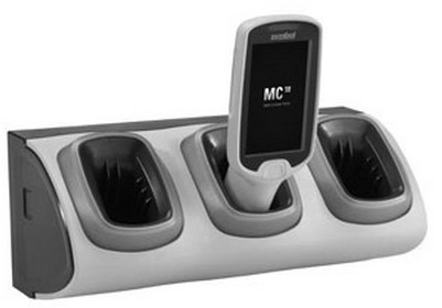 Zebra Motorola CRD-MC18-3SLCKH-01 mobile device charger PDA Black, Grey AC Indoor