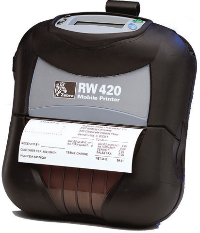 Zebra RW 420 label printer Direct thermal 203 76.2 mm/sec Wired  Wireless Bluetooth R4D-0UBA000N-00