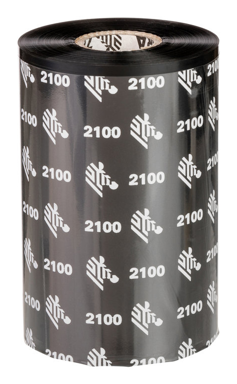 Zebra 2100 Wax thermal ribbon 450 m Black 02100BK22045