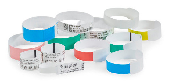 Zebra Z-Band UltraSoft Wristband White 10015355-3K