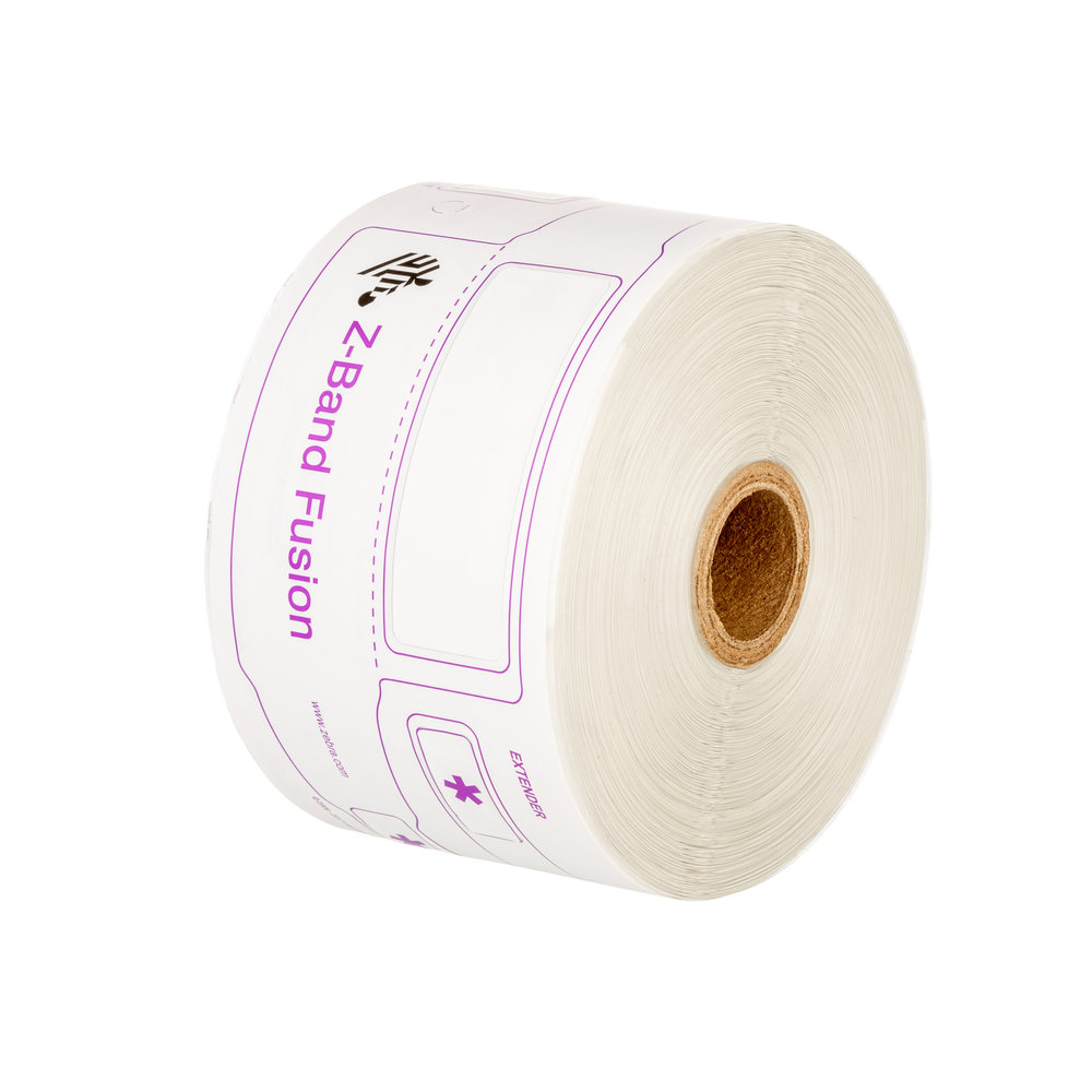 Zebra Z-Band Fusion Wristband and Tags White FID-ADULT-L3-3-500T
