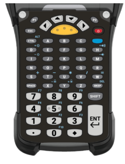 Zebra KYPD-MC9353ANR-01 mobile device keyboard Alphanumeric English Black, Grey