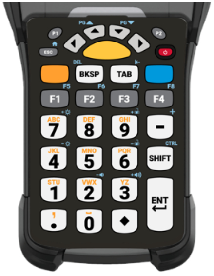 Zebra KYPD-MC9329NMR-01 mobile device keyboard Alphanumeric English Black, White