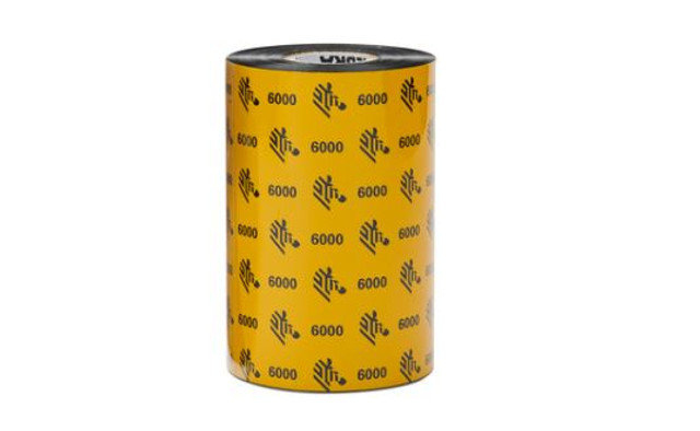 Zebra 6000 Wax thermal ribbon Black 06000BK11060