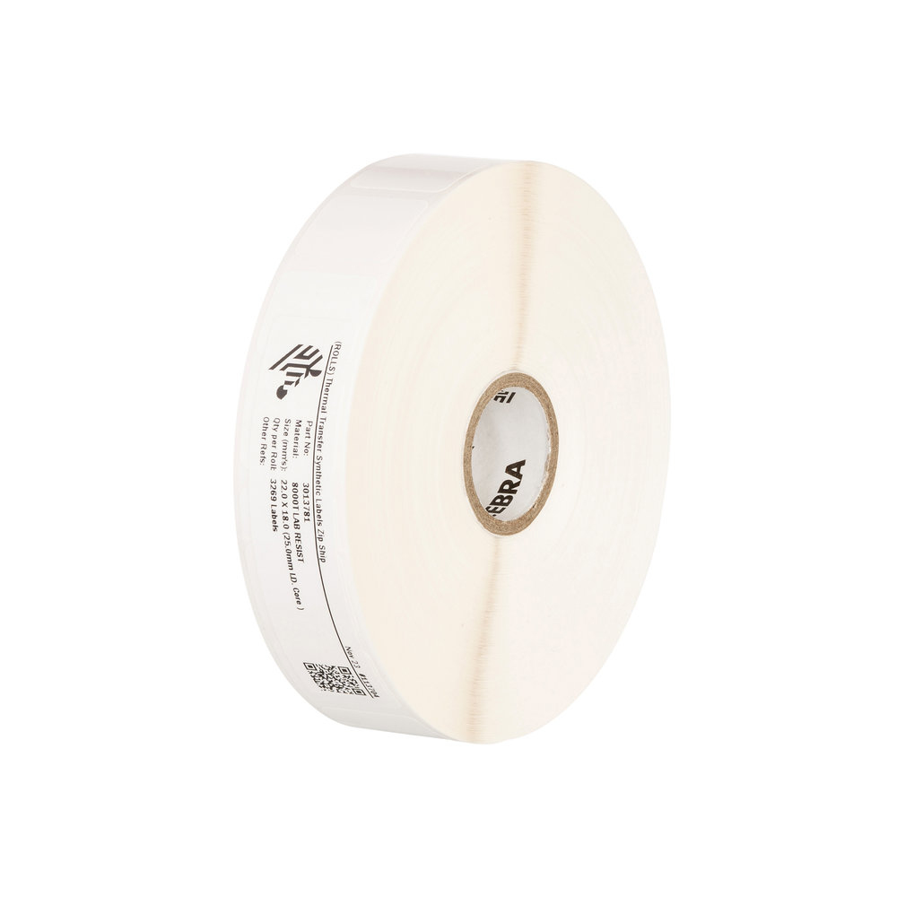 Zebra 8000D Lab Label White 10015780