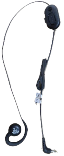 Zebra HDST-25MM-PTVP-02 headphones/headset Wired In-ear Office/Call center Black