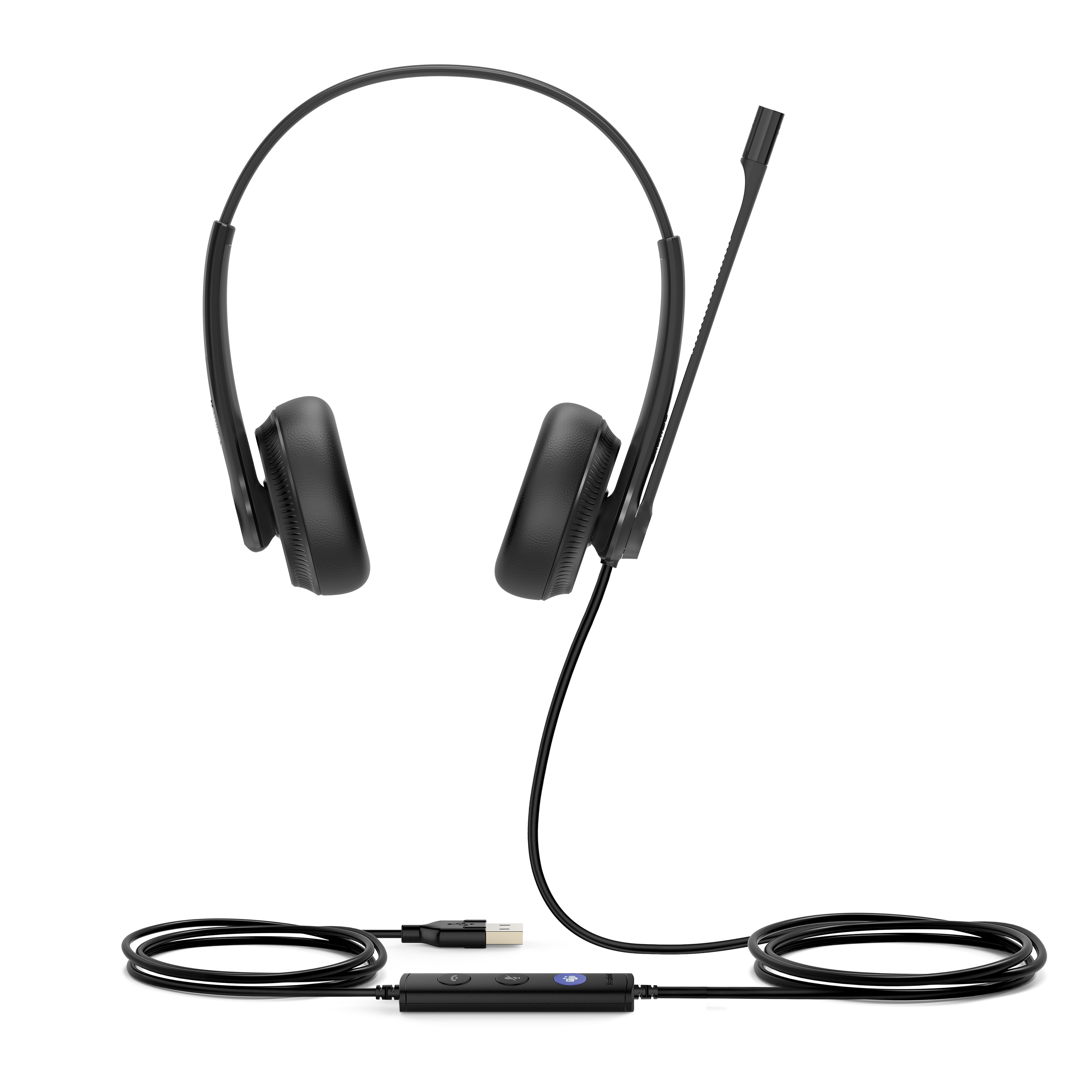 Yealink UH34 Dual Teams Headset Wired Head-band Office/Call center USB Type-A Black 1308043