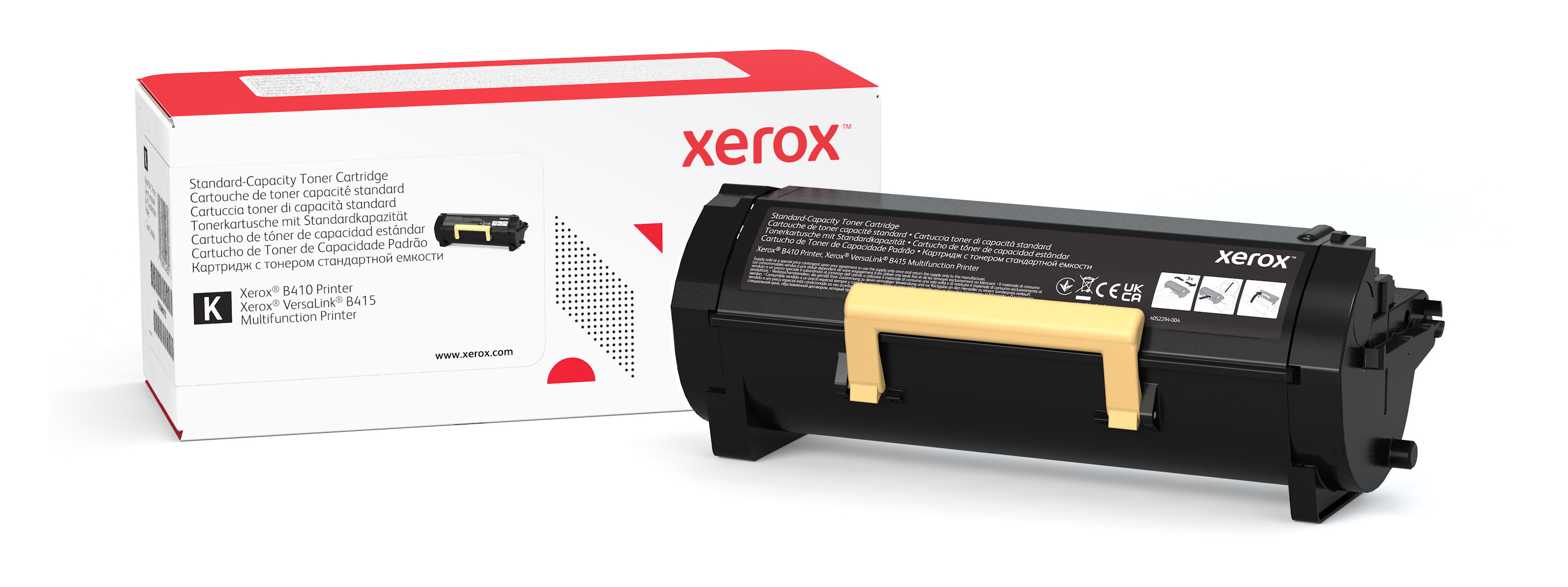 Xerox Genuine ® B410 Printer/VersaLink® B415 Multifunction Printer Black Standard capacity Toner 006R04725