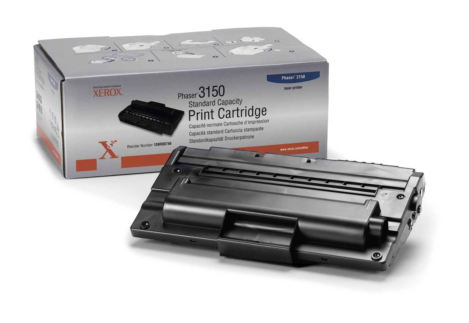 Xerox Phaser 3150 Standard Capacity Print Cartridge (3,500 pages) 109R00746