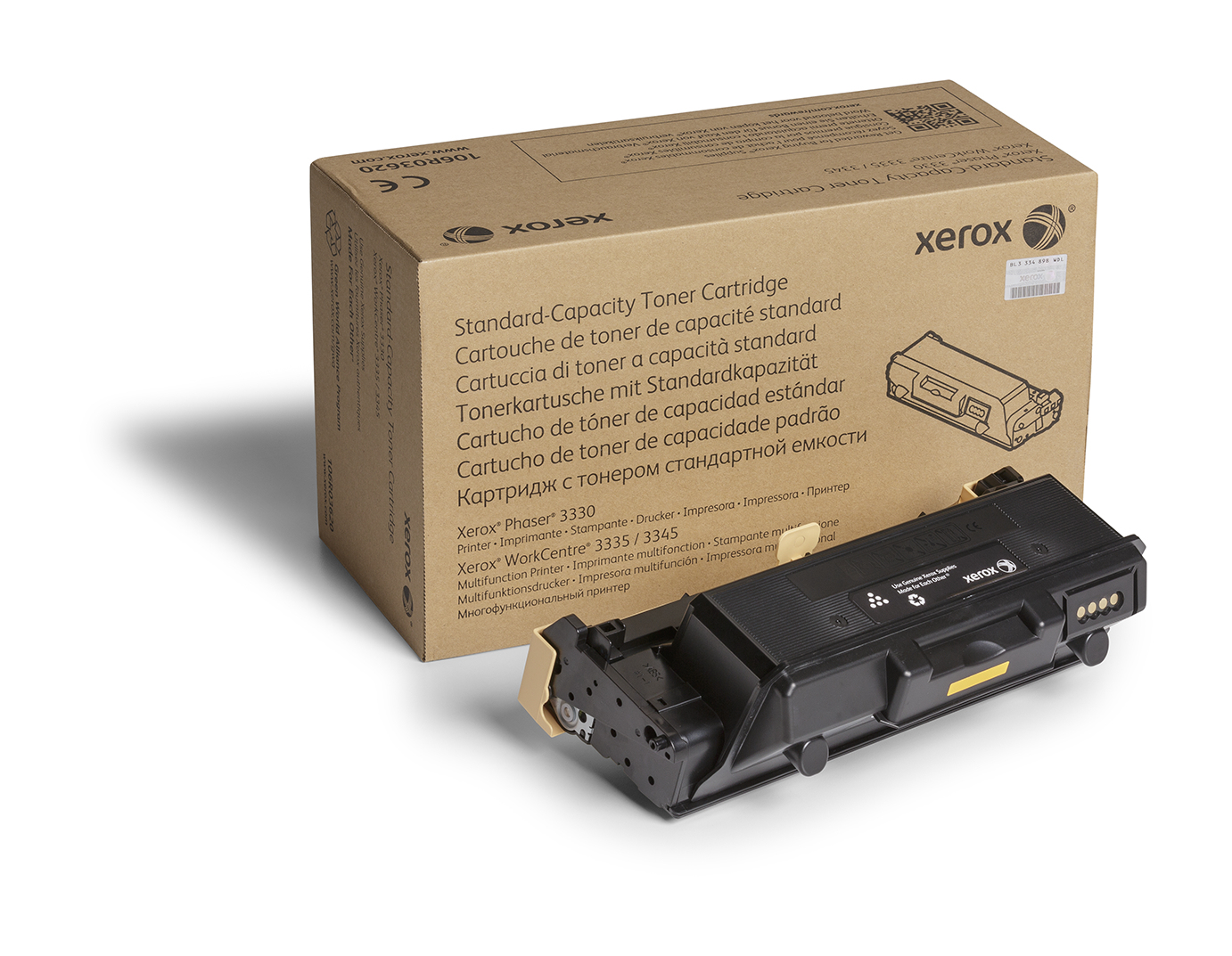 Xerox Genuine Phaser® 3330, WorkCentre® 3300 Series Black Standard capacity Toner Cartridge (2600 106R03620
